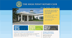 Desktop Screenshot of highpointrotary.org